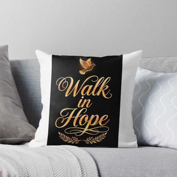 Item preview, Walk in Hope — Script Typography Tee designed and sold by Faithwave Hope & Haven.