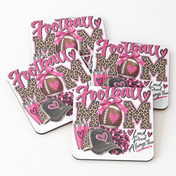 Item preview, Football Mom Shirt | Leopard Print Football Mama Pink Bow Tee designed and sold by Wiamprint.