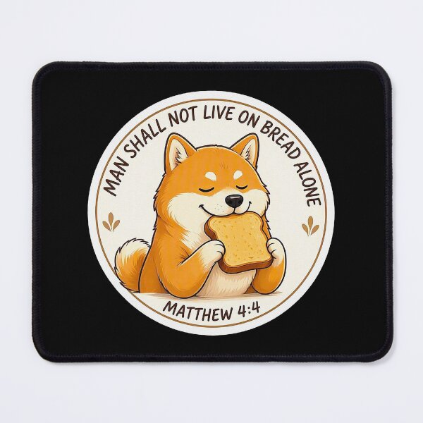 Item preview, Matthew 4:4 Man Shall Not Live On Bread Alone designed and sold by plushism.