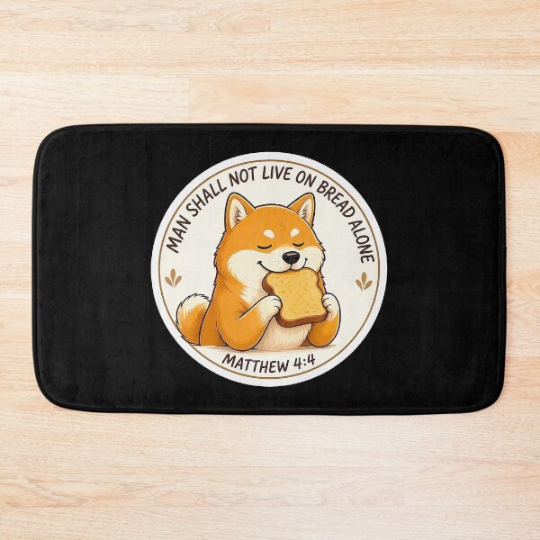 Item preview, Matthew 4:4 Man Shall Not Live On Bread Alone designed and sold by plushism.