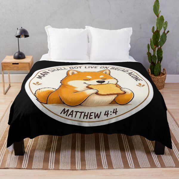 Item preview, Matthew 4:4 Man Shall Not Live On Bread Alone designed and sold by plushism.