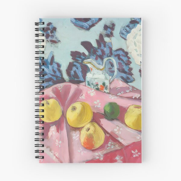 Item preview, Still life with apples on a pink tablecloth 1924 designed and sold by VeilOfPigments.