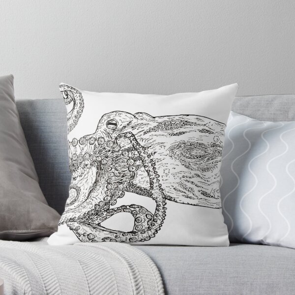 Item preview, Octopus Hand-Drawn Art – Cute Sea Creature Drawing, no AI designed and sold by schandorffdk.