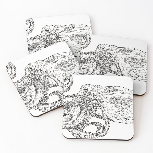 Item preview, Octopus Hand-Drawn Art – Cute Sea Creature Drawing, no AI designed and sold by schandorffdk.