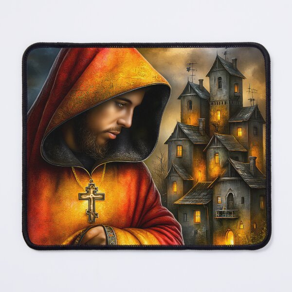 Item preview, Mysterious Monk by Enigmatic Haunted Castle designed and sold by Artessie.