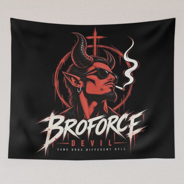 Item preview, Broforce Devil | Chaotic Retro Action Gaming Design designed and sold by THE DARK SHØP.
