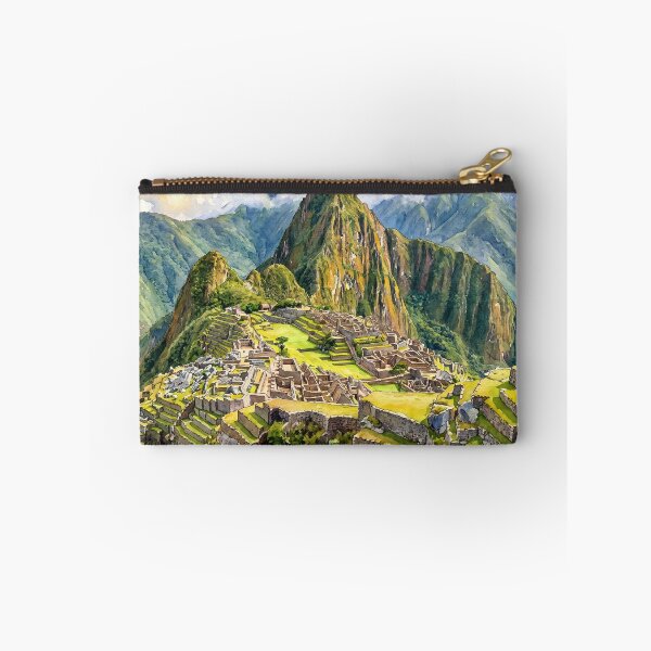 Item preview, Machu Picchu Watercolor Mountain Landscape designed and sold by StudioDWS.