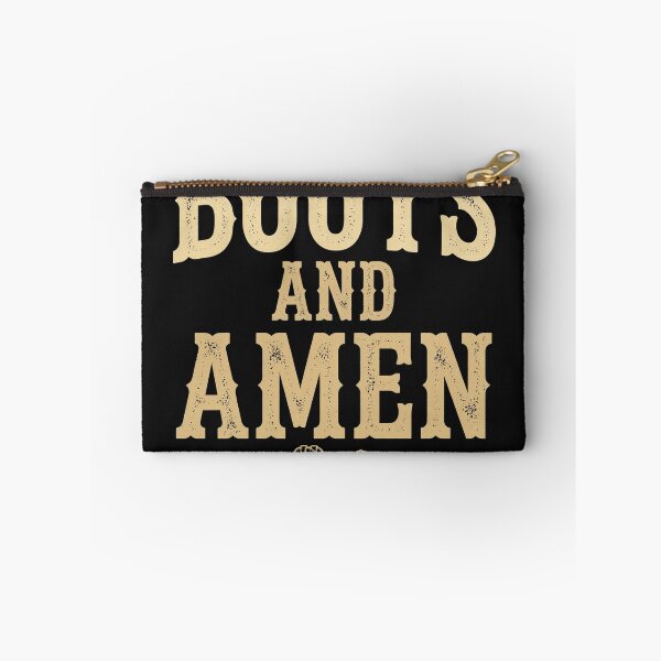 Item preview, Boots And Amen — Western Typography Tee designed and sold by Faithwave Hope & Haven.