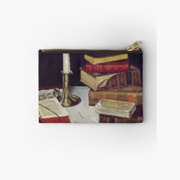 Item preview, Still life with books and candle 1890 designed and sold by VeilOfPigments.