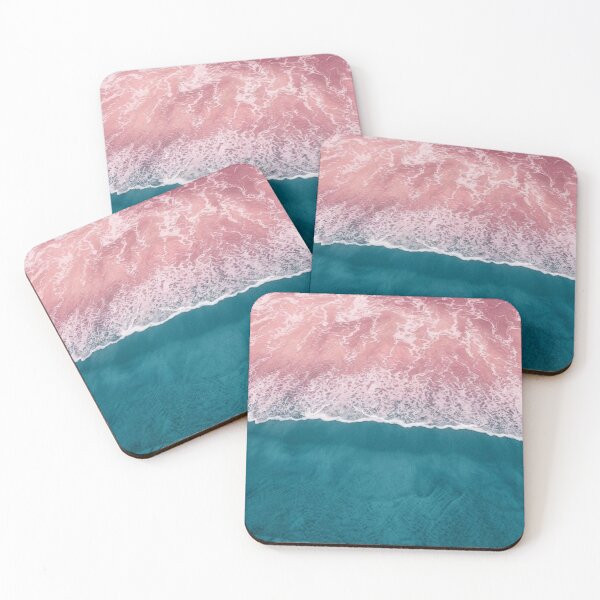 Item preview, Pink and Blue Aesthetic Pretty Ocean Waves Pastel Beach Aerial Coastal / Ocean texture / Shore / Travel / Explore / Water / Vacation / Sea Wave/ Nature Lover designed and sold by TeenLake.