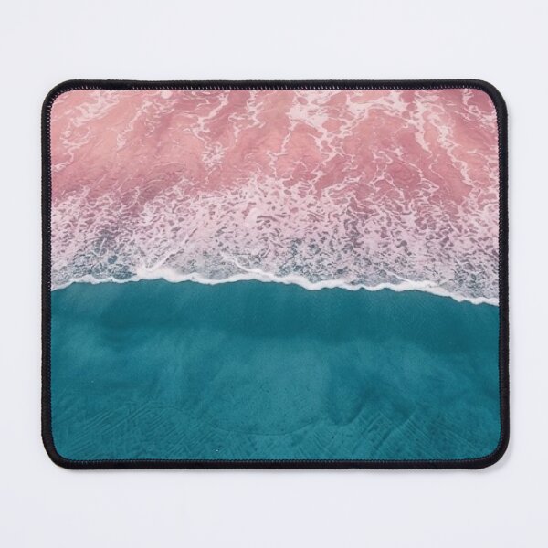 Item preview, Pink and Blue Aesthetic Pretty Ocean Waves Pastel Beach Aerial Coastal / Ocean texture / Shore / Travel / Explore / Water / Vacation / Sea Wave/ Nature Lover designed and sold by TeenLake.
