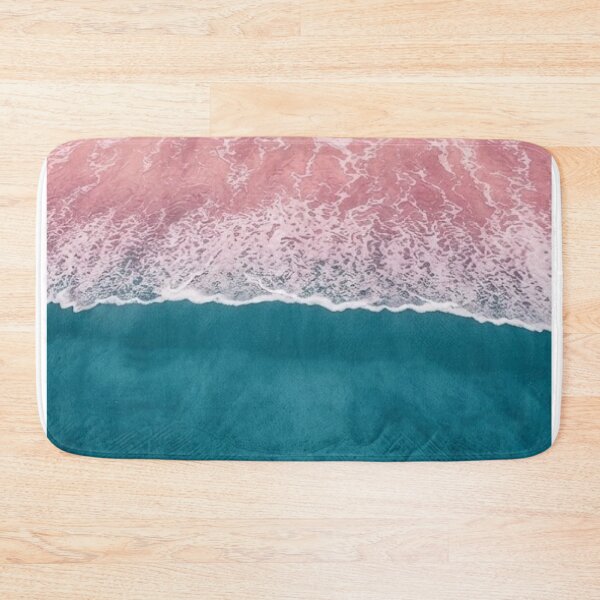 Item preview, Pink and Blue Aesthetic Pretty Ocean Waves Pastel Beach Aerial Coastal / Ocean texture / Shore / Travel / Explore / Water / Vacation / Sea Wave/ Nature Lover designed and sold by TeenLake.