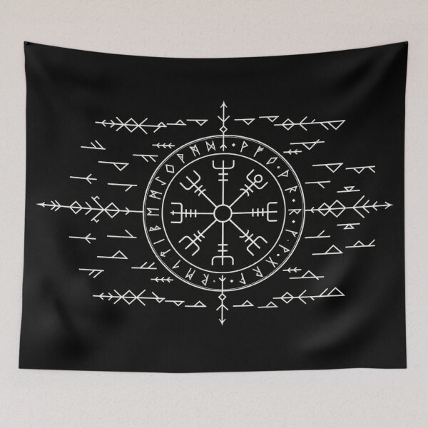 Item preview, Vegvisir | Icelandic Nordic Magical Stave Design designed and sold by THE DARK SHØP.