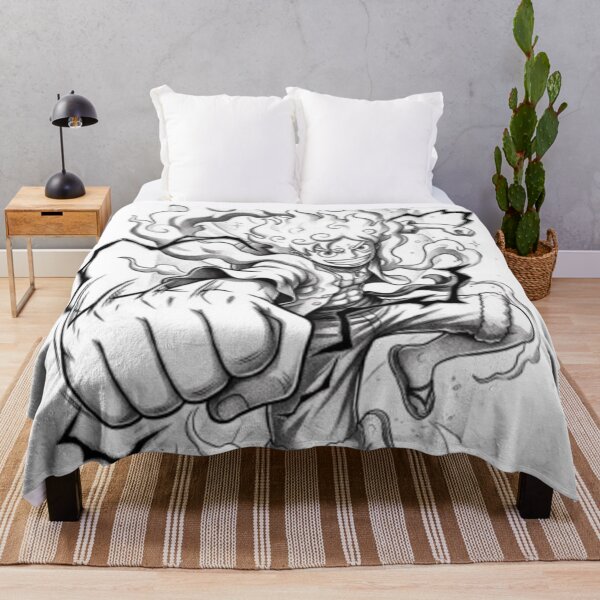 Item preview, Luffy Gear 5 Punch – One Piece Black & White Nika Art designed and sold by frantuliuss.