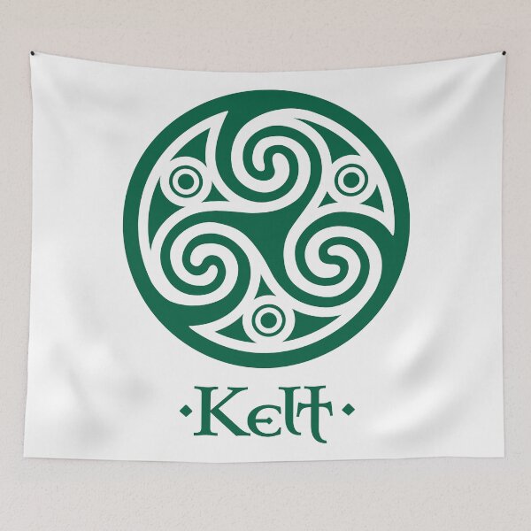 Item preview, Green triskelion and sign Kelt designed and sold by Art of Sun.