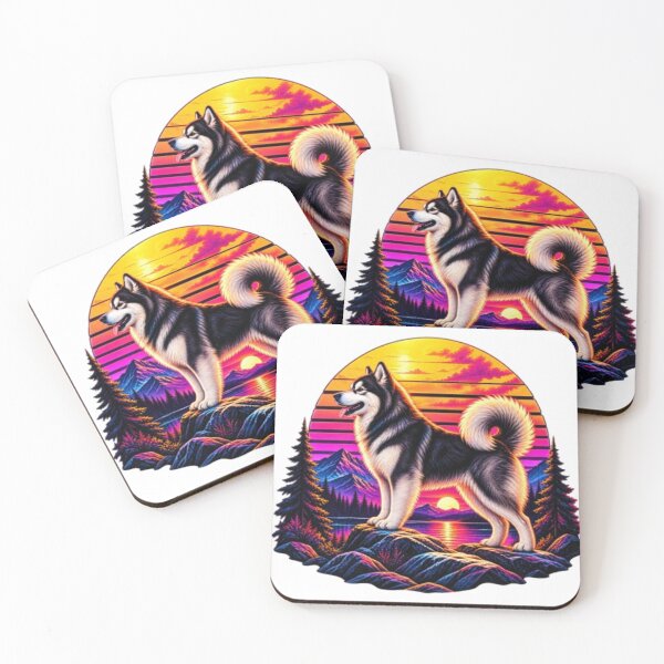 Item preview, Neon Husky Sunset designed and sold by TATOXIDE.