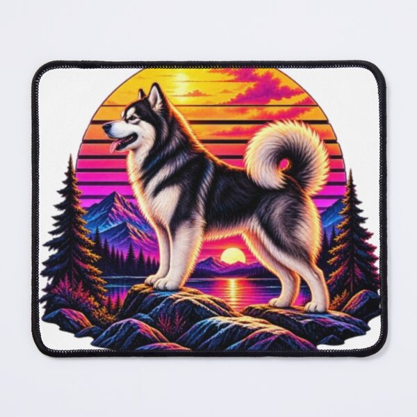 Item preview, Neon Husky Sunset designed and sold by TATOXIDE.