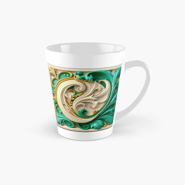 Item preview, Duality of White Ceramic and Jade Marble designed and sold by Vicky Brago-Mitchell®.