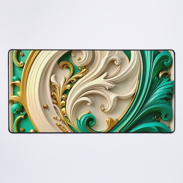 Item preview, Duality of White Ceramic and Jade Marble designed and sold by Vicky Brago-Mitchell®.