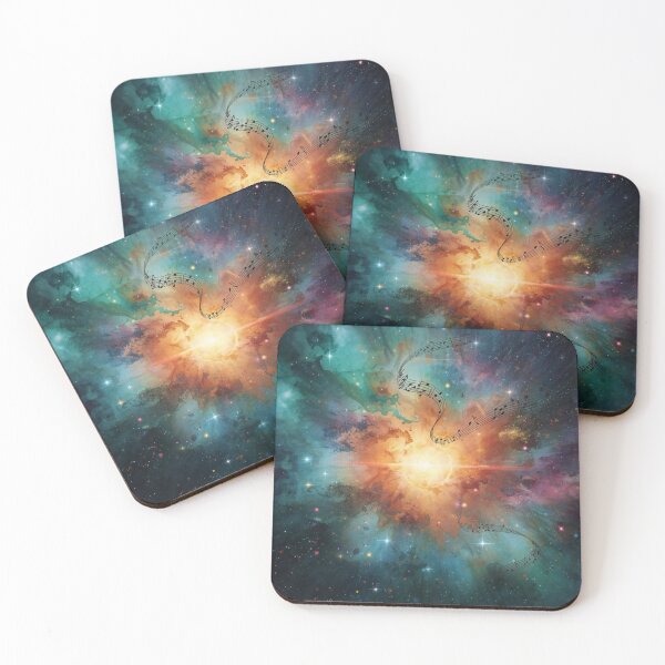 Item preview, Cosmic Music Explosion – Colorful Galaxy Abstract Art. designed and sold by fbtrisha.