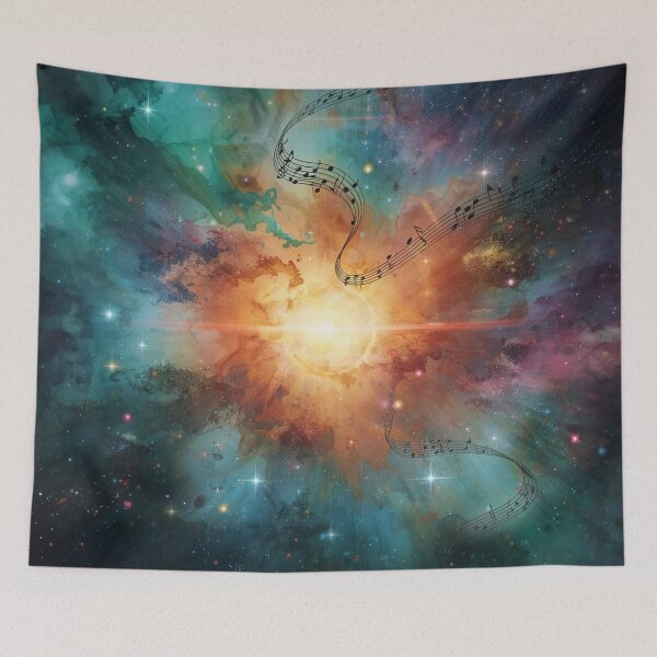 Item preview, Cosmic Music Explosion – Colorful Galaxy Abstract Art. designed and sold by fbtrisha.