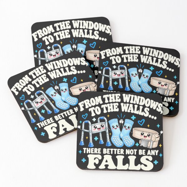 Item preview, From The Windows To The Walls Fall Risk Nurse Art Graphic designed and sold by VGAfanatic.