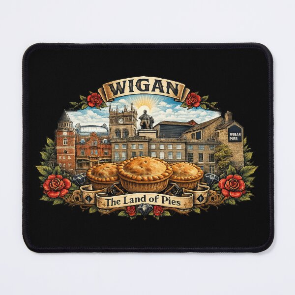 Item preview, Wigan - The Land of Pies designed and sold by LittleGwigan.