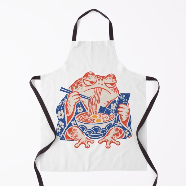 Item preview, Grumpy Frog Eat Ramen and Scroll Phone designed and sold by J-Style-Design.
