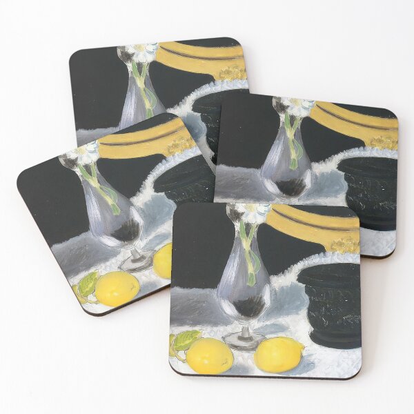Item preview, Still life with lemons 1919 designed and sold by VeilOfPigments.