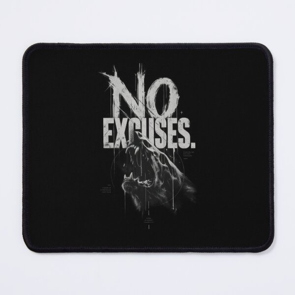 Item preview, No Excuses | Gym Discipline Workout Motivation Design designed and sold by THE DARK SHØP.