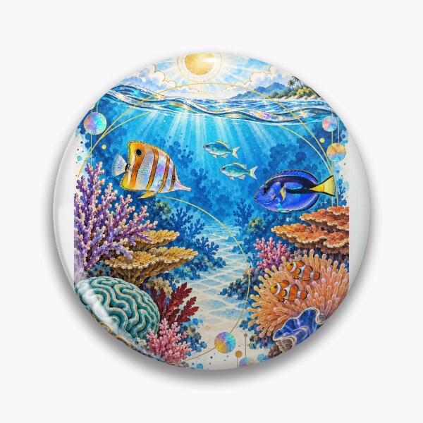Item preview, Prism Reef – Tropical Coral Reef Above and Below the Water designed and sold by KenworksDigital.