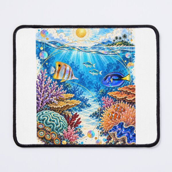Item preview, Prism Reef – Tropical Coral Reef Above and Below the Water designed and sold by KenworksDigital.