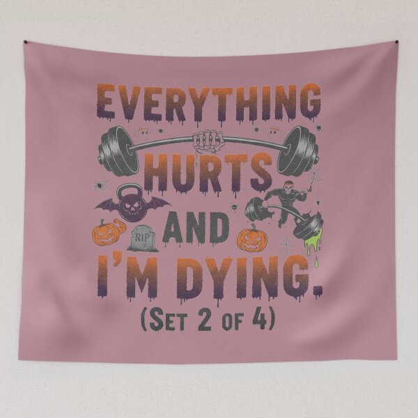 Item preview, Everything Hurts Dying Workout Set Graphic designed and sold by Exquisite Design Studio „Paculówka”.