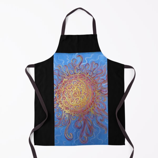Item preview, Golden Spiral Sun – Bohemian Celestial Watercolor designed and sold by PEACELOVERSART.