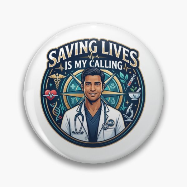 Item preview, Saving Lives Is My Calling Doctor Gift Medical Design designed and sold by PixelStyle Studio.
