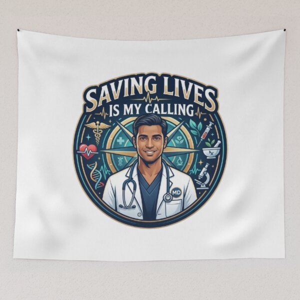 Item preview, Saving Lives Is My Calling Doctor Gift Medical Design designed and sold by PixelStyle Studio.