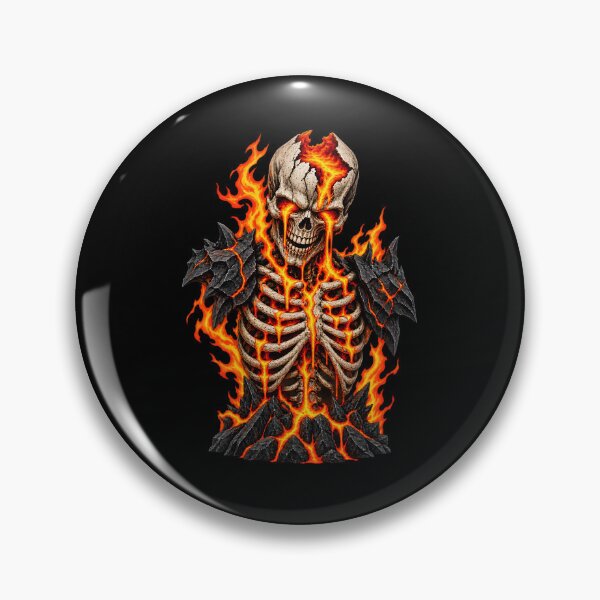 Item preview, Spooky Halloween Skull Skeleton Fire Dark Fantasy designed and sold by clothesy7.