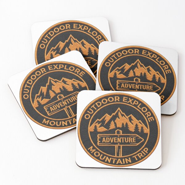 Item preview, Circular Outdoor Explore Embroidered Badge - Mountain Trip Design designed and sold by GabeMountainArt.