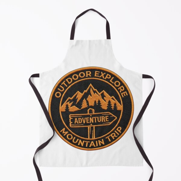 Item preview, Circular Outdoor Explore Embroidered Badge - Mountain Trip Design designed and sold by GabeMountainArt.