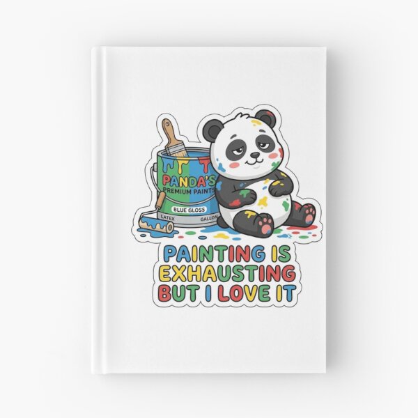 Item preview, Painting Is Exhausting But I Love It Funny Panda Artist Painter Art Lover Gift Tee designed and sold by NKWealthDesign.