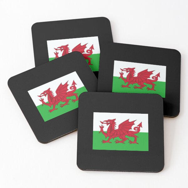 Item preview, Wales Flag Minimalistic Design designed and sold by UnrealShopKelko.