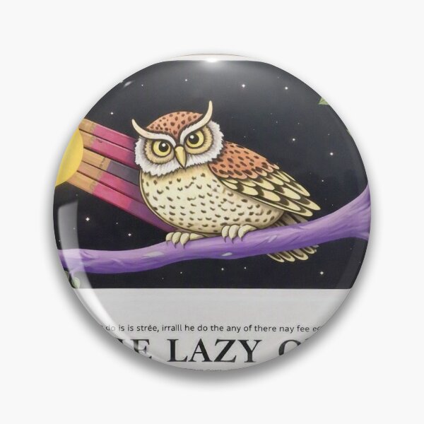 Item preview, THE LAZY OWL SITS ON THE PRETTY LAVENDAR LIMB BY ROVENIA WHALEY designed and sold by Daddy and Emerald.