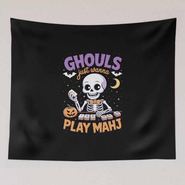 Item preview, Ghouls Just Wanna Play Mahj   designed and sold by jkrphoto.