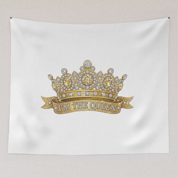 Item preview, Gold Crown I'm The Queen Sparkle Diamond Design designed and sold by MaRCAStro.