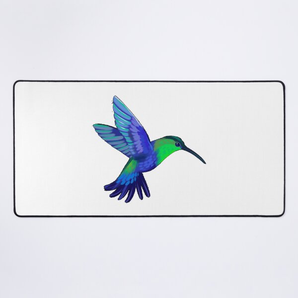 Item preview, Colorful Blue Green Hummingbird Art designed and sold by STOXT.