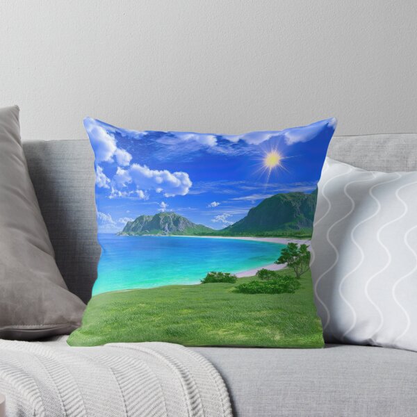 Item preview, Emerald Shores Under a Sapphire Sky designed and sold by riquishop.