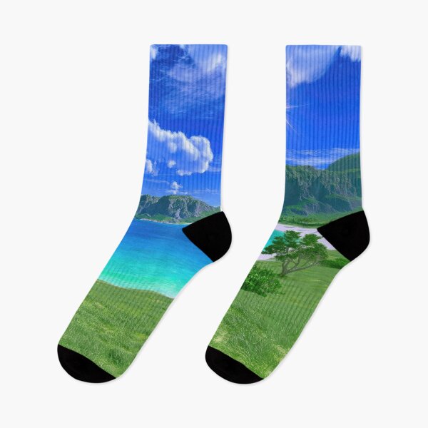 Item preview, Emerald Shores Under a Sapphire Sky designed and sold by riquishop.