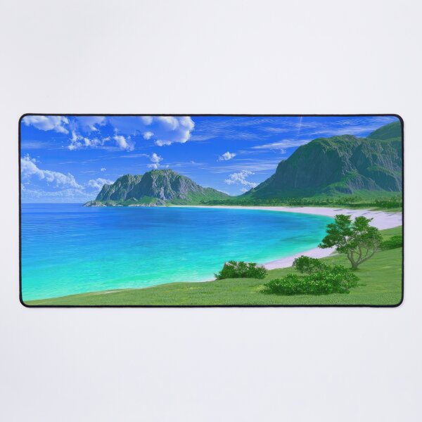 Item preview, Emerald Shores Under a Sapphire Sky designed and sold by riquishop.