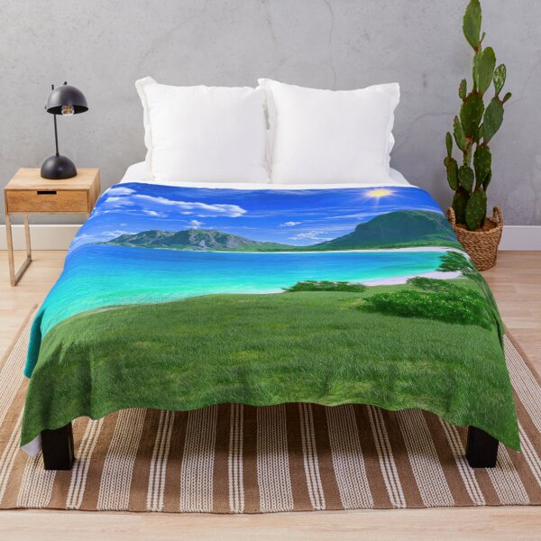 Item preview, Emerald Shores Under a Sapphire Sky designed and sold by riquishop.