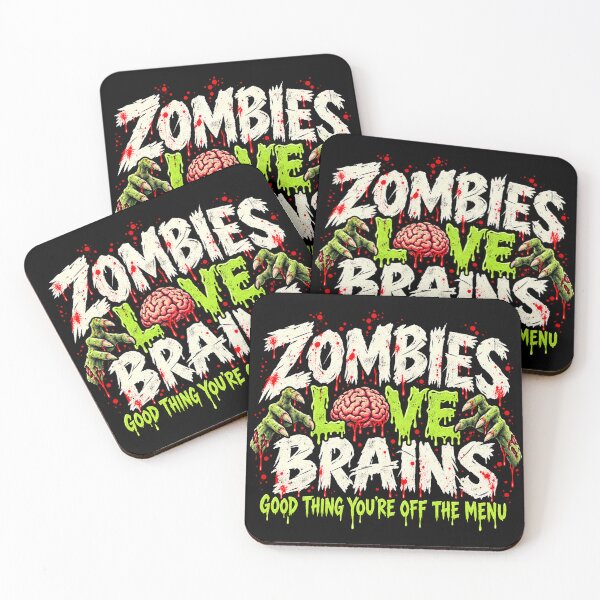 Item preview, Zombies Love Brains – Good Thing You’re Off the Menu | Funny Halloween Horror designed and sold by JanuszJarowicz.